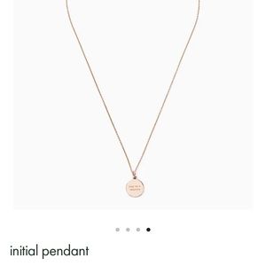 Gold plated Kate Spade “M” initial pendant